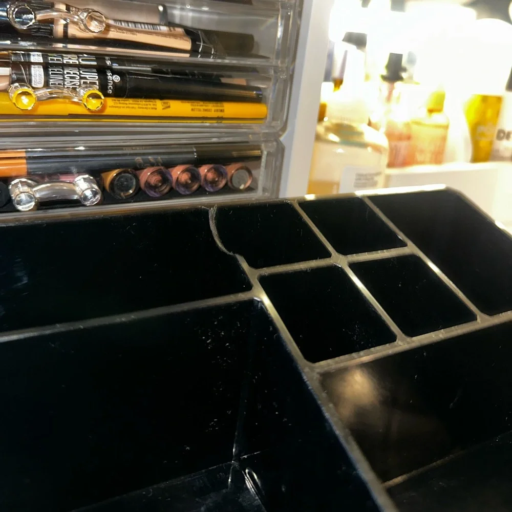 Black Makeup Organizer.